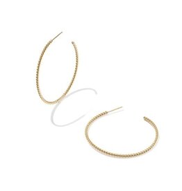 KENDRA SCOTT Victoria Twist 14k Gold-Filled Hoop Earrings