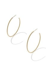 KENDRA SCOTT Victoria Twist 14k Gold-Filled Hoop Earrings