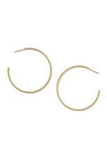 KENDRA SCOTT Victoria Twist 14k Gold-Filled Hoop Earrings