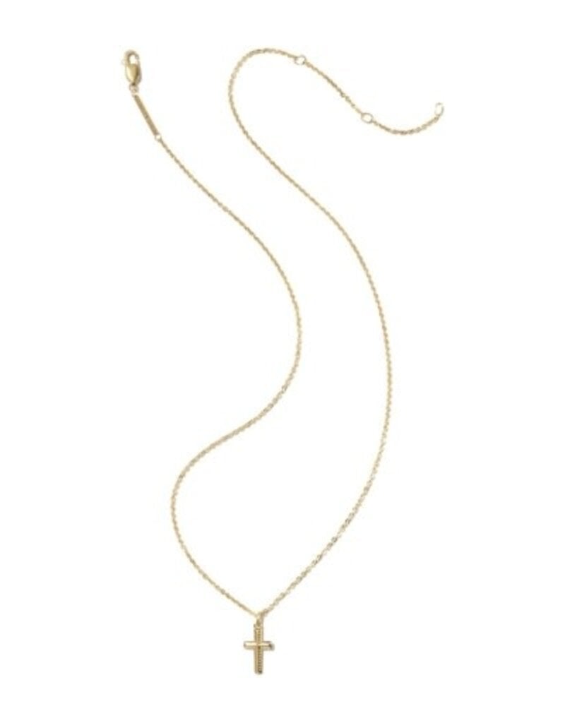 KENDRA SCOTT Cross 14k Gold-Filled Short Pendant Necklace
