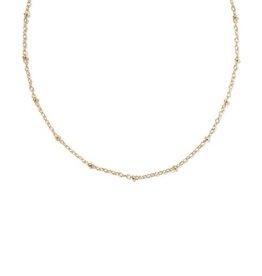 KENDRA SCOTT Evelyn 14k Gold-Filled Single Satellite Chain Necklace