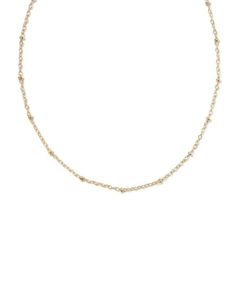 KENDRA SCOTT Evelyn 14k Gold-Filled Single Satellite Chain Necklace