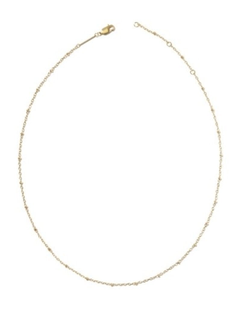 KENDRA SCOTT Evelyn 14k Gold-Filled Single Satellite Chain Necklace