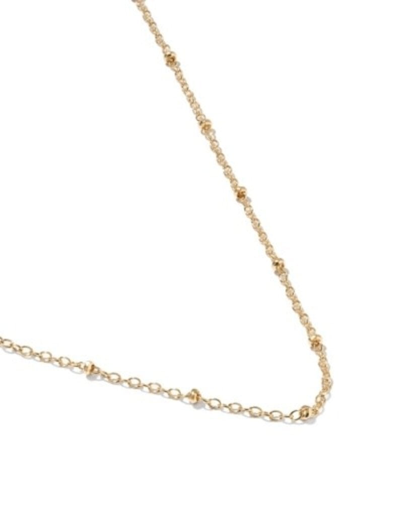 KENDRA SCOTT Evelyn 14k Gold-Filled Single Satellite Chain Necklace