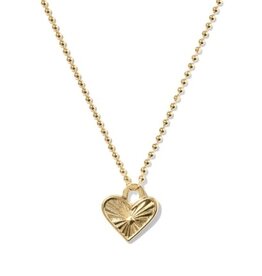 KENDRA SCOTT Ari Heart Beaded 14k Gold-Filled Necklace