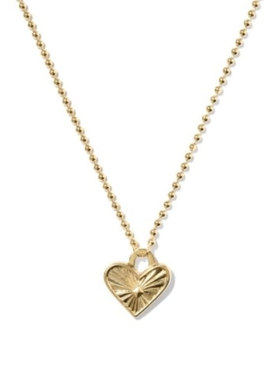 KENDRA SCOTT Ari Heart Beaded 14k Gold-Filled Necklace