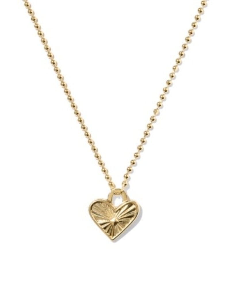 KENDRA SCOTT Ari Heart Beaded 14k Gold-Filled Necklace