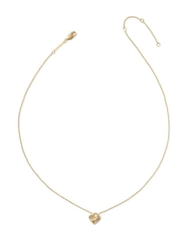 KENDRA SCOTT Ari Heart Beaded 14k Gold-Filled Necklace