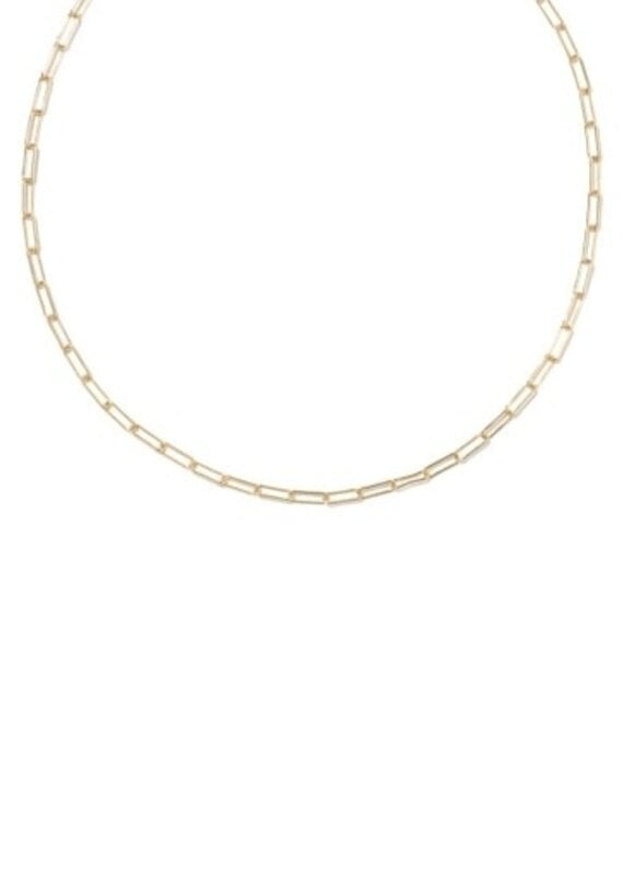 KENDRA SCOTT Meadow Paperclip 14k Gold-Filled Chain Necklace
