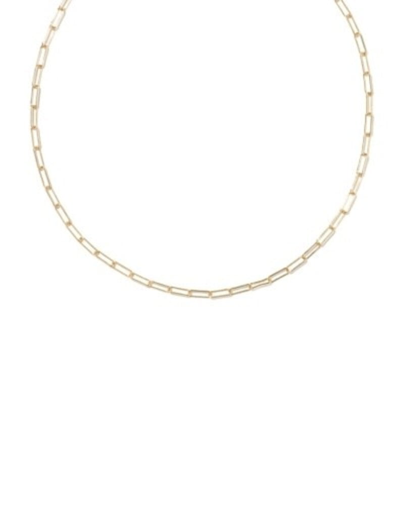 KENDRA SCOTT Meadow Paperclip 14k Gold-Filled Chain Necklace