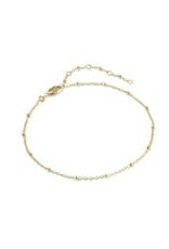 KENDRA SCOTT Evelyn 14k Gold-Filled Single Satellite Chain Anklet