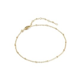 KENDRA SCOTT Evelyn 14k Gold-Filled Single Satellite Chain Anklet