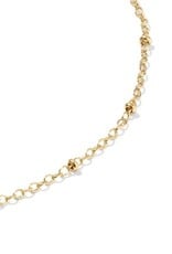 KENDRA SCOTT Evelyn 14k Gold-Filled Single Satellite Chain Anklet