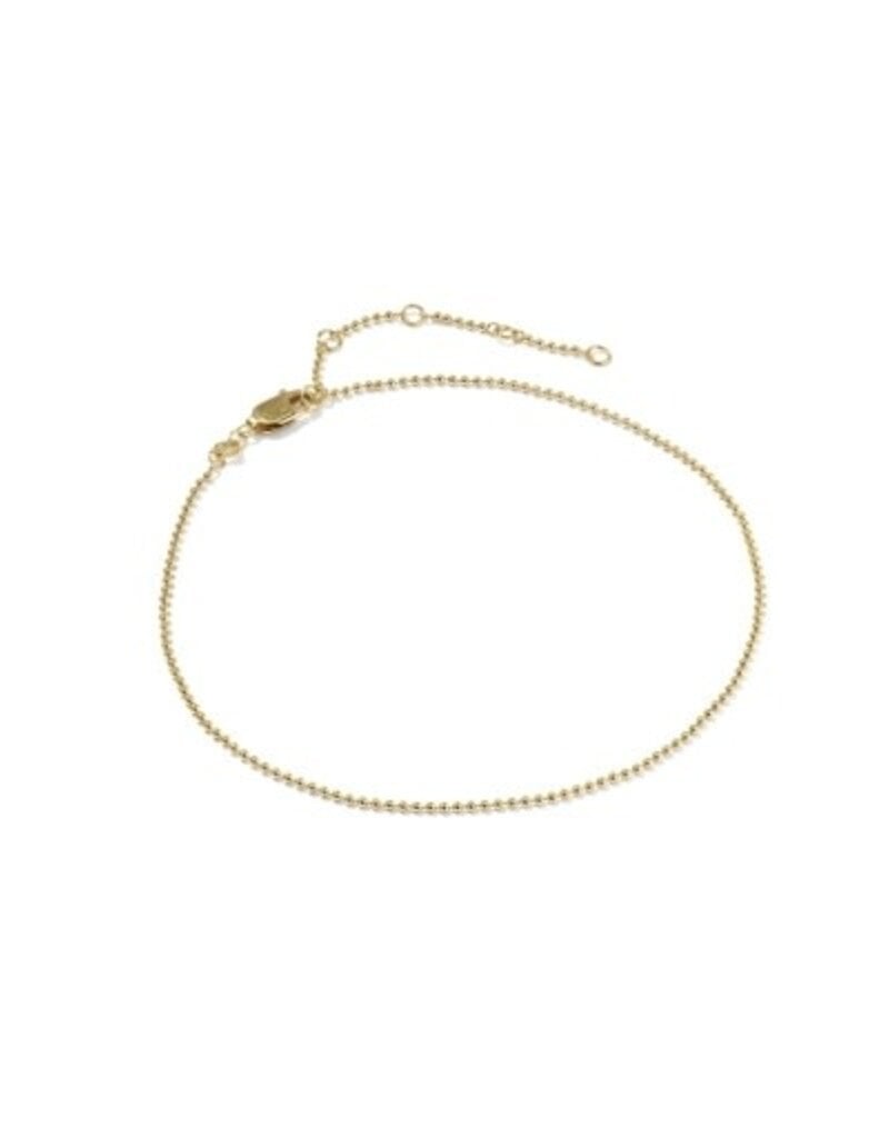 KENDRA SCOTT Cheryl Beaded 14k Gold-Filled Chain Anklet
