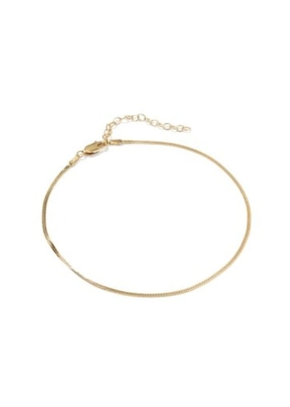 KENDRA SCOTT Herringbone 14k Gold-Filled Chain Anklet