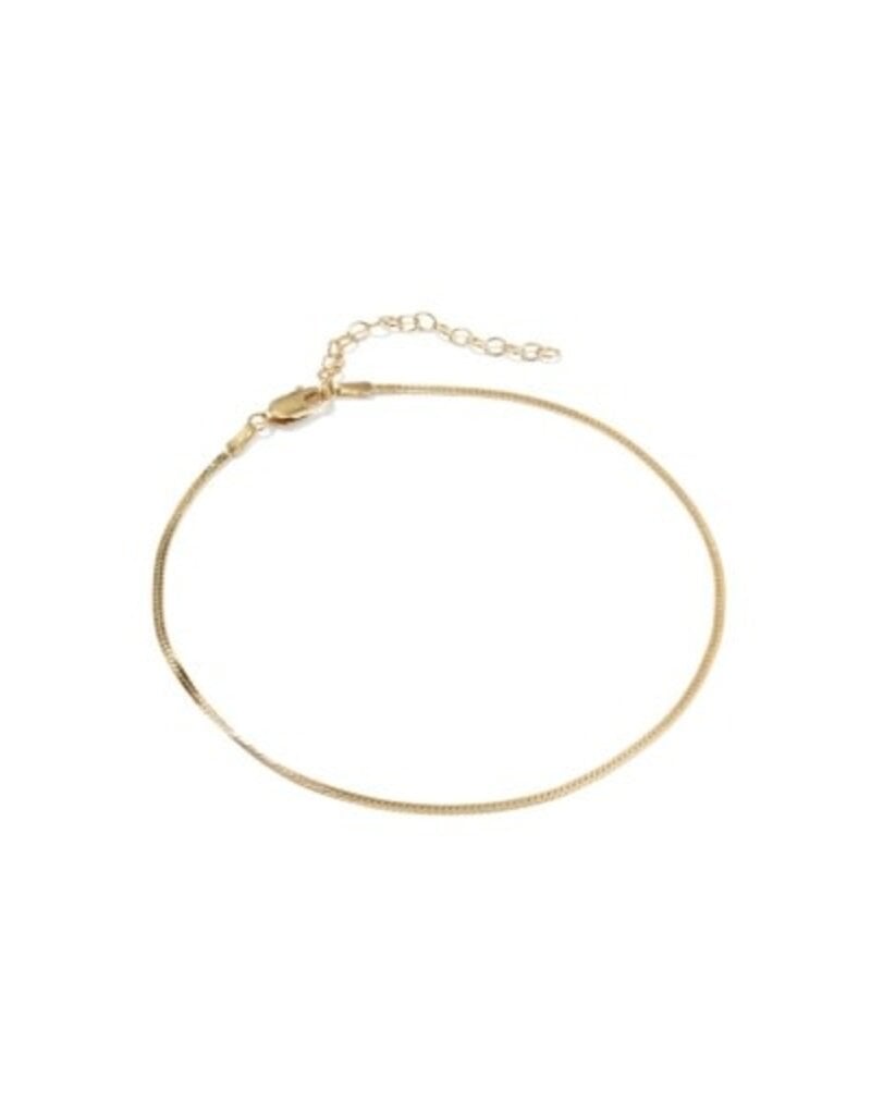KENDRA SCOTT Herringbone 14k Gold-Filled Chain Anklet