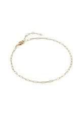 KENDRA SCOTT Meadow Paperclip 14k Gold-Filled Chain Anklet