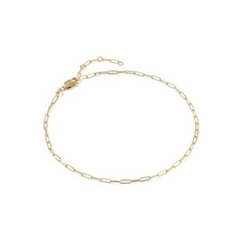 KENDRA SCOTT Meadow Paperclip 14k Gold-Filled Chain Anklet