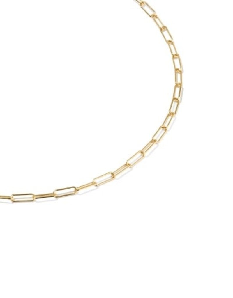 KENDRA SCOTT Meadow Paperclip 14k Gold-Filled Chain Anklet