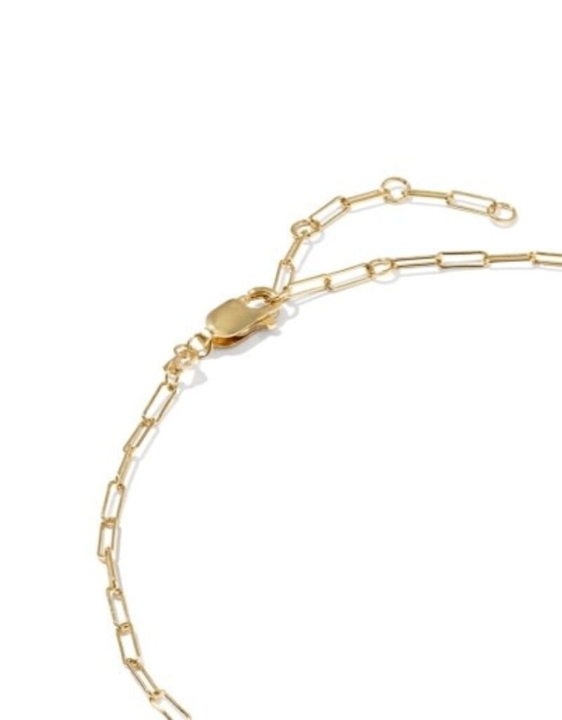 KENDRA SCOTT Meadow Paperclip 14k Gold-Filled Chain Anklet