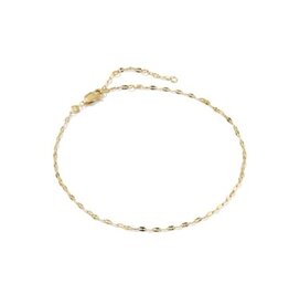 KENDRA SCOTT Mirror Sunburst 14k Gold-Filled Chain Anklet