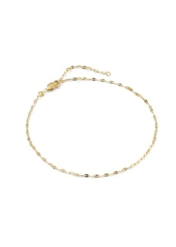 KENDRA SCOTT Mirror Sunburst 14k Gold-Filled Chain Anklet
