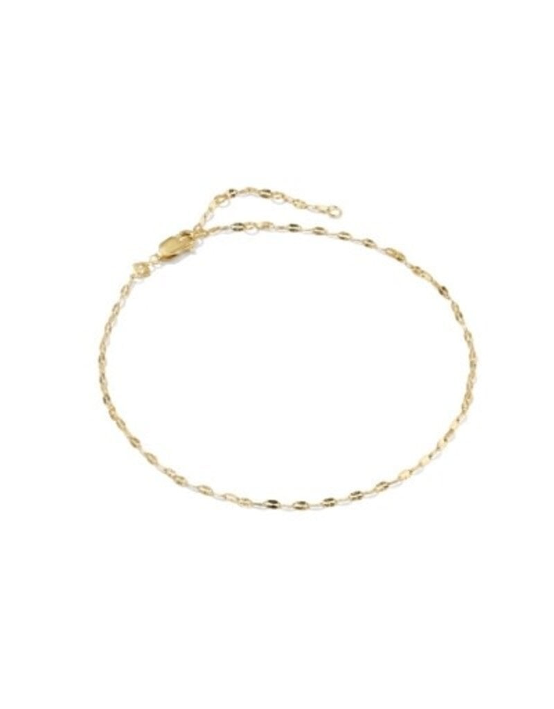 KENDRA SCOTT Mirror Sunburst 14k Gold-Filled Chain Anklet