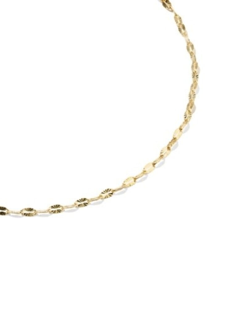KENDRA SCOTT Mirror Sunburst 14k Gold-Filled Chain Anklet