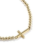 KENDRA SCOTT Cross 14k Gold-Filled Stretch Bracelet