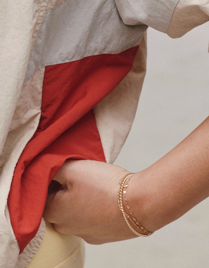 KENDRA SCOTT Evelyn 14k Gold-Filled Single Satellite Chain Bracelet