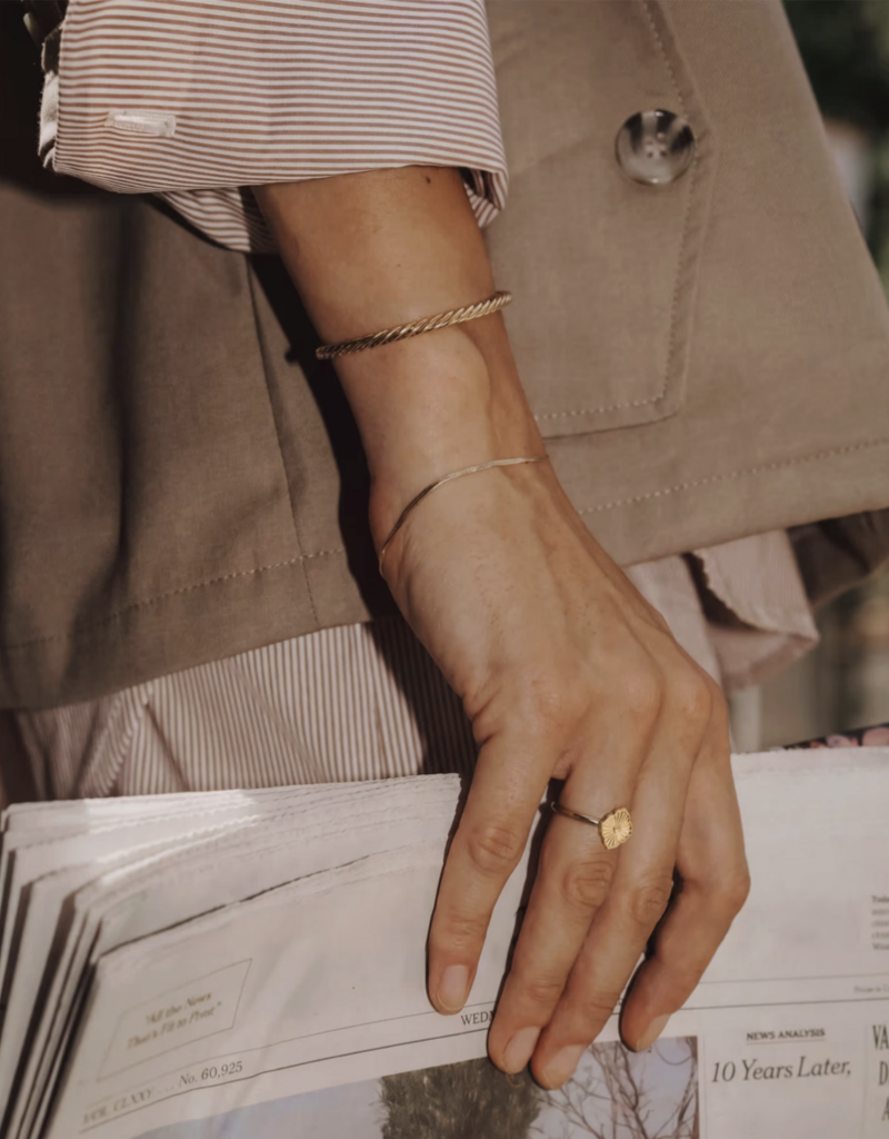 KENDRA SCOTT Herringbone 14k Gold-Filled Chain Bracelet