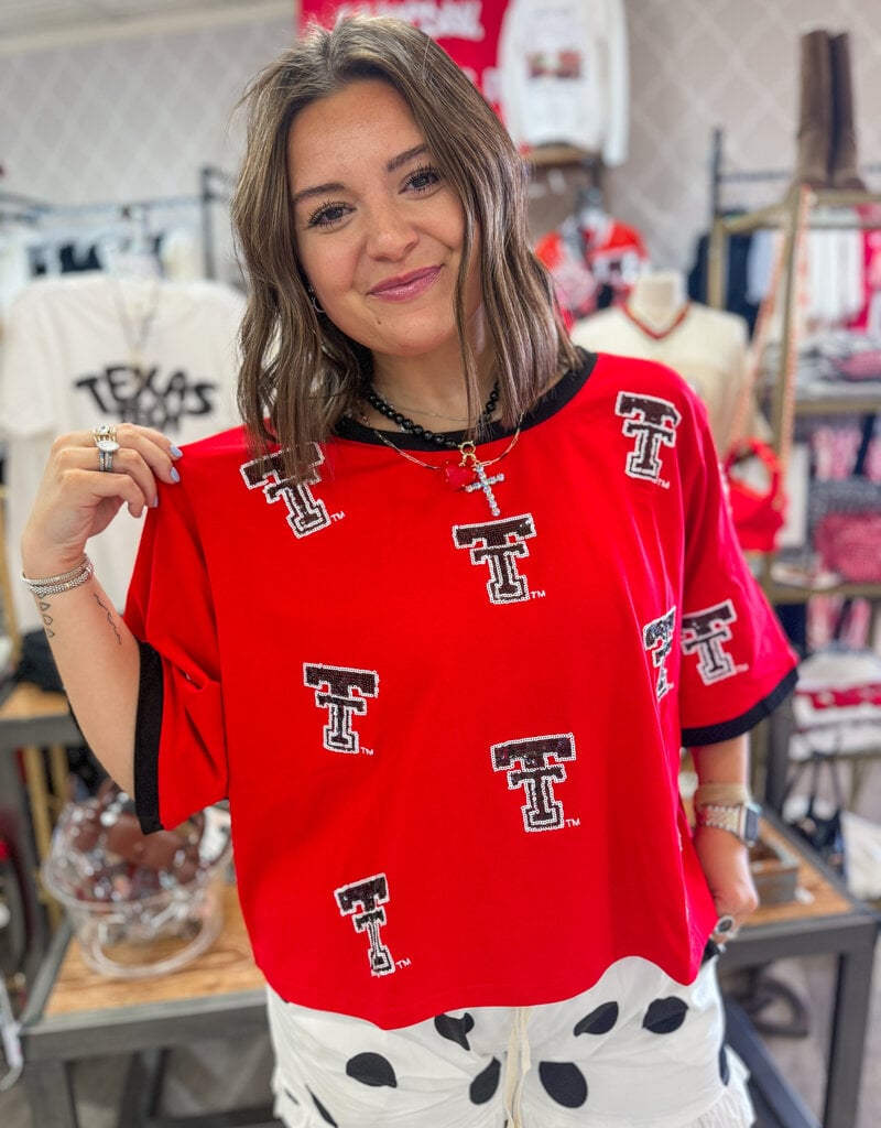 J.HOFFMAN'S Texas Tech Womens Scattered Crop