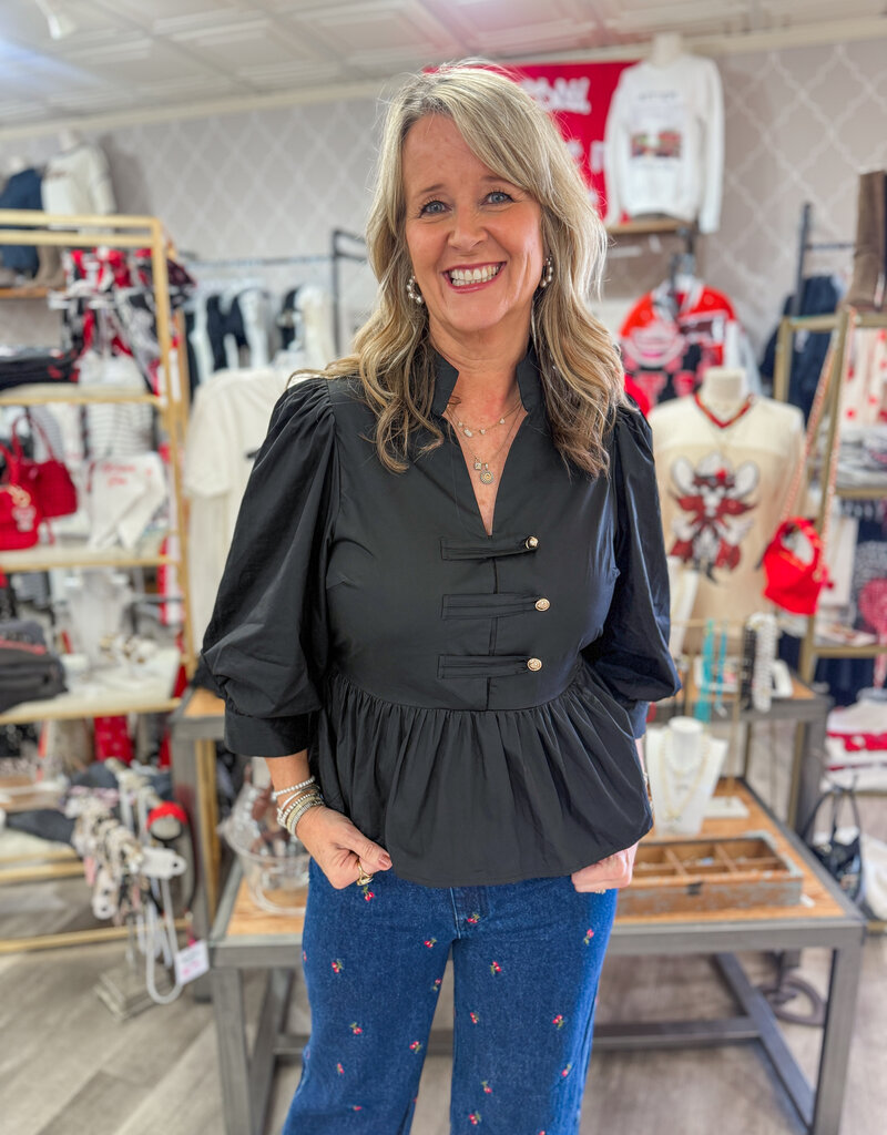 J.HOFFMAN'S Melly Top in Black