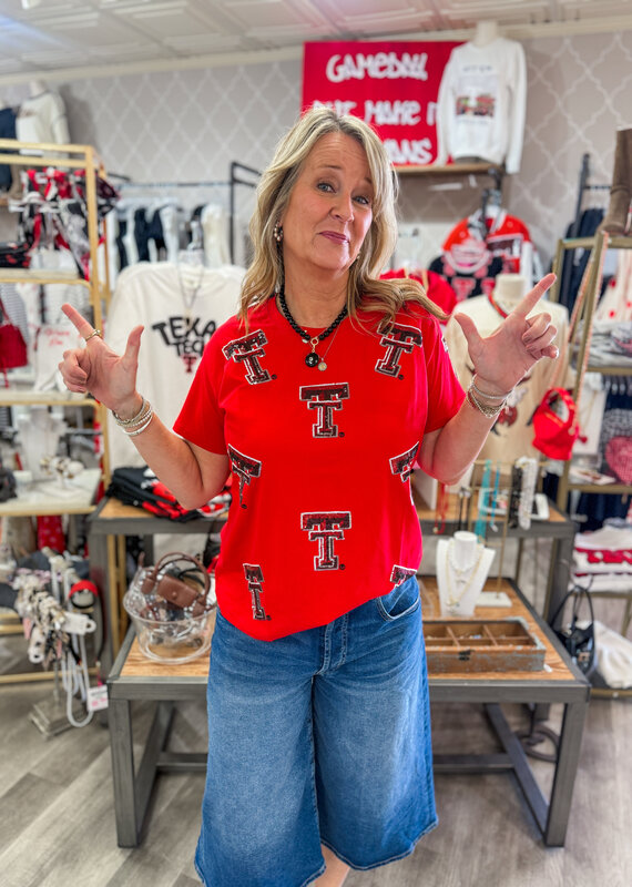 J.HOFFMAN'S Texas Tech Scattered Icon Top