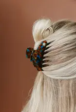 J.HOFFMAN'S House of Her Tortoise Teal Midi Claw