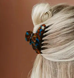 J.HOFFMAN'S House of Her Tortoise Teal Midi Claw