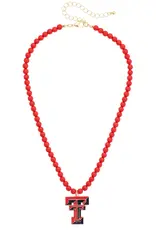 J.HOFFMAN'S Double T Beaded Pendant Necklace