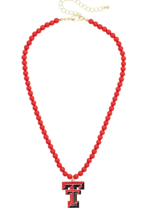 J.HOFFMAN'S Double T Beaded Pendant Necklace
