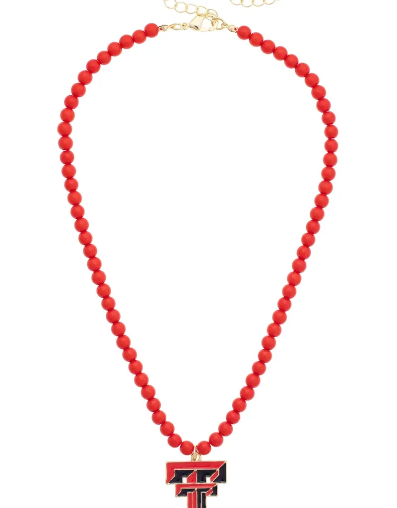 J.HOFFMAN'S Double T Beaded Pendant Necklace