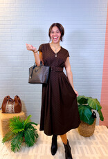 J.HOFFMAN'S Harrington Dress in Brown