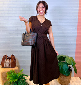 J.HOFFMAN'S Harrington Dress in Brown