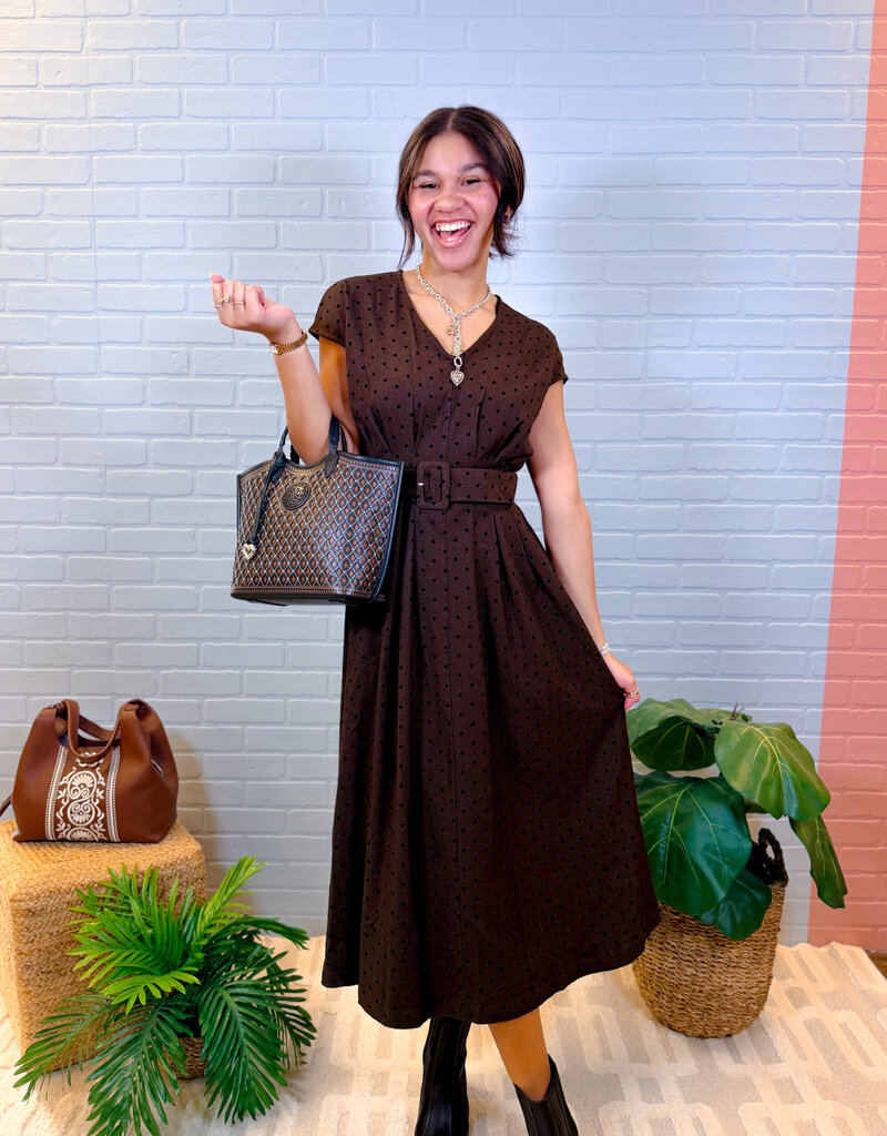 J.HOFFMAN'S Harrington Dress in Brown