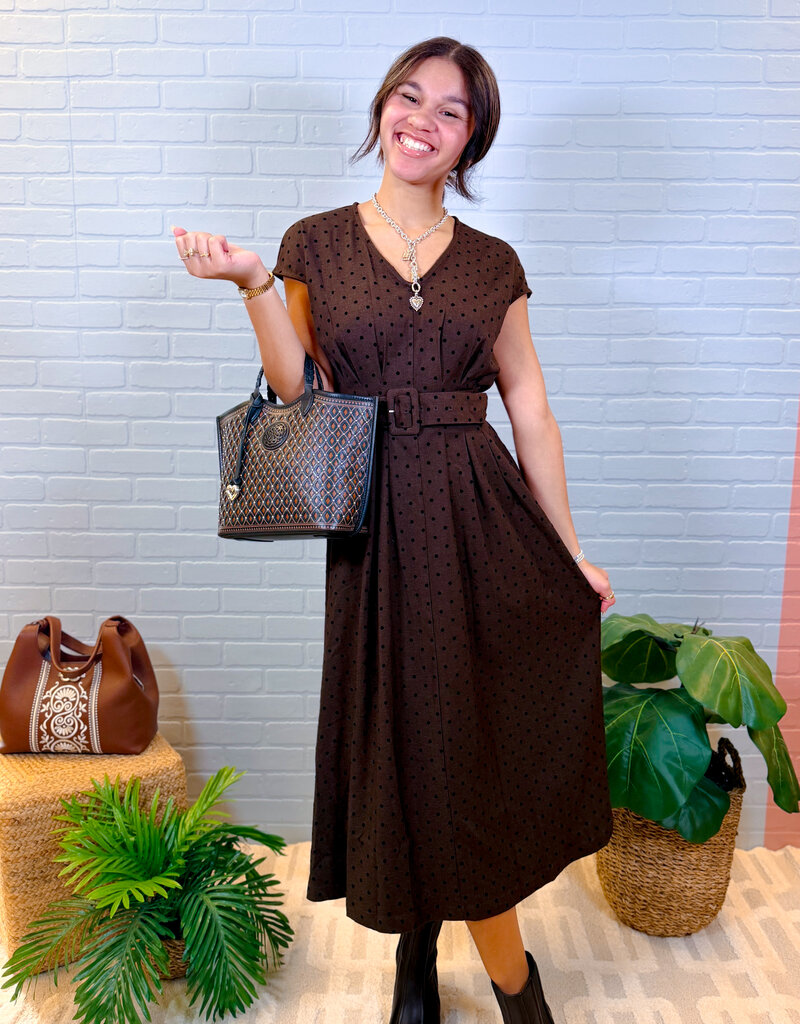 J.HOFFMAN'S Harrington Dress in Brown