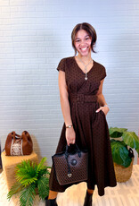 J.HOFFMAN'S Harrington Dress in Brown