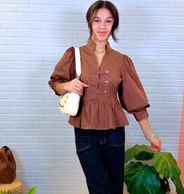 J.HOFFMAN'S Melly Top in Brown