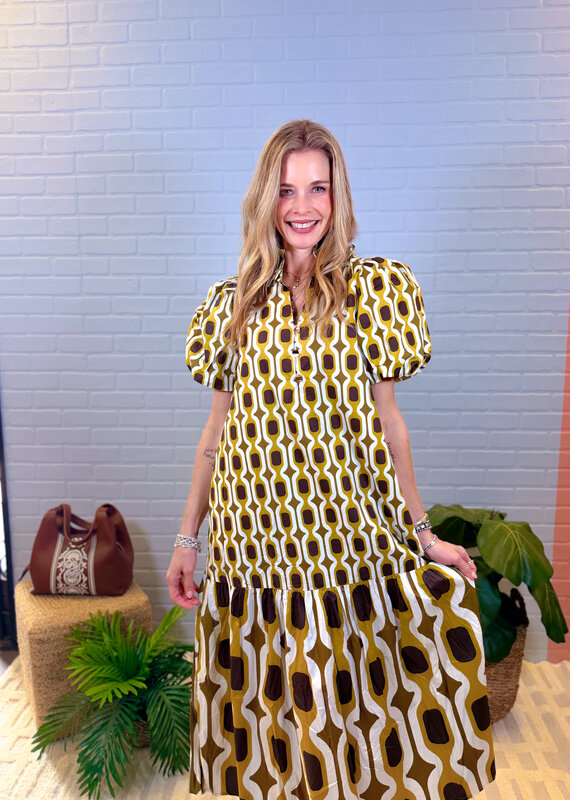 J.HOFFMAN'S Shaken Dress in Olive