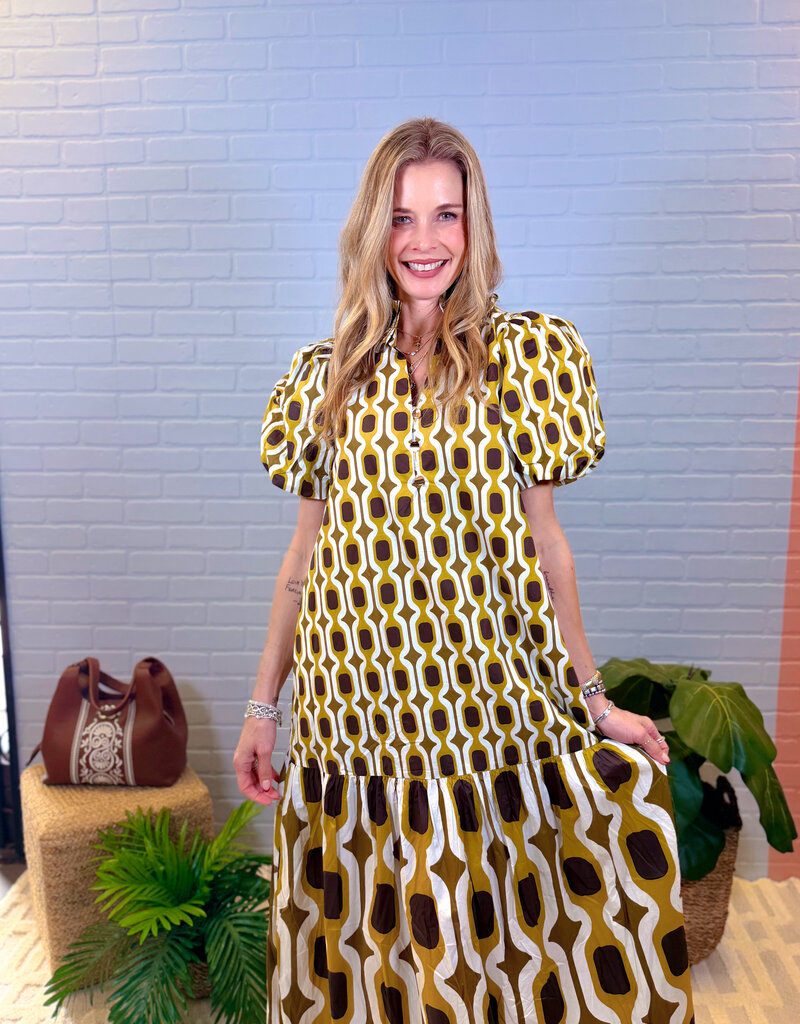 J.HOFFMAN'S Shaken Dress in Olive