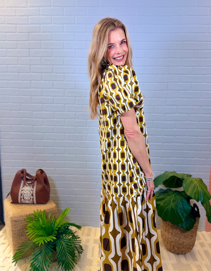 J.HOFFMAN'S Shaken Dress in Olive