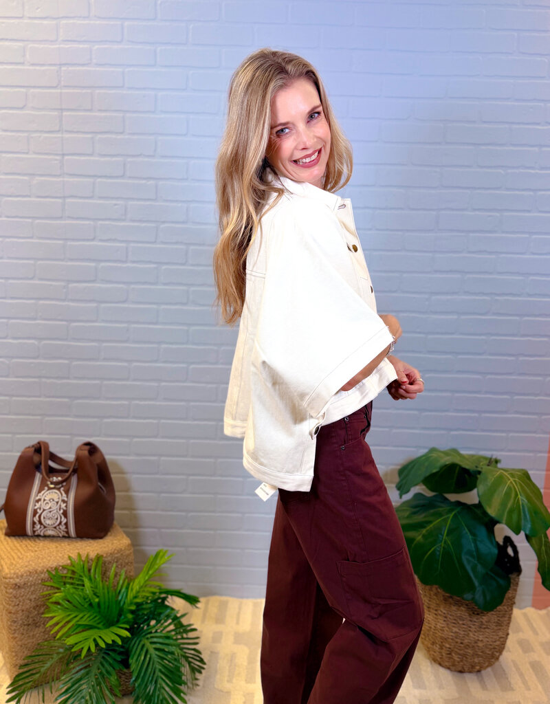 J.HOFFMAN'S Tasha Jacket in Ecru