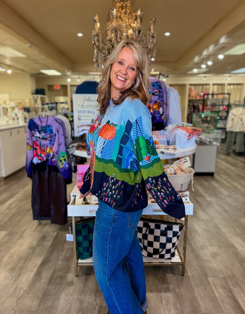 J.HOFFMAN'S Queen of Sparkles Thanksgiving Parade Sweater